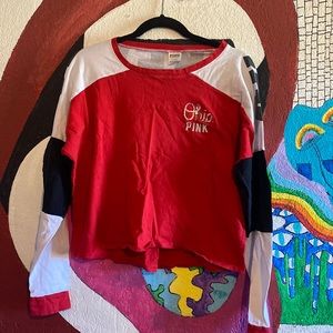 PINK brand Ohio Buckeyes crop top